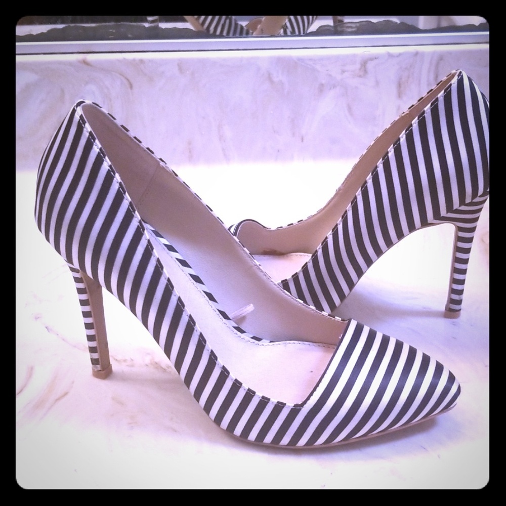 Striped Heels
